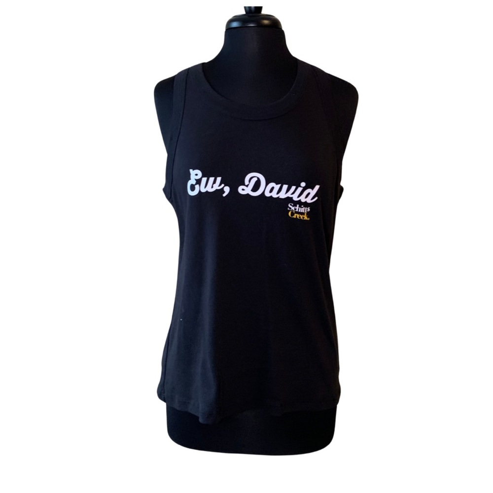 SCHITT$ CREEK Black Tank Size XL Ew David Tee